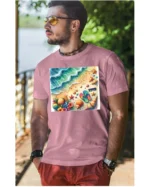 Koszulka Plaża, fale i klapki UNISEX