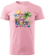 Koszulka Plażowy styl życia <br>jedz, śpij, plażuj, powtarzaj - Unisex, dla niego