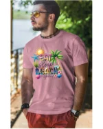 Koszulka Plażowy styl życia <br>jedz, śpij, plażuj, powtarzaj - Unisex, dla niego