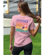 Koszulka Lato pełne smaku <br>delektuj się słodkimi chwilami - Unisex, dla niej