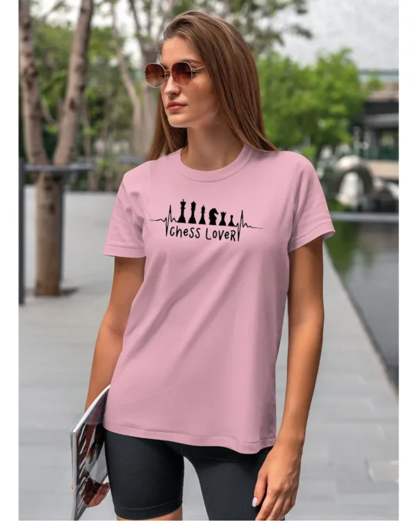 Koszulka Miłośnik szachów <br>bądź królem planszy - Unisex, dla niej