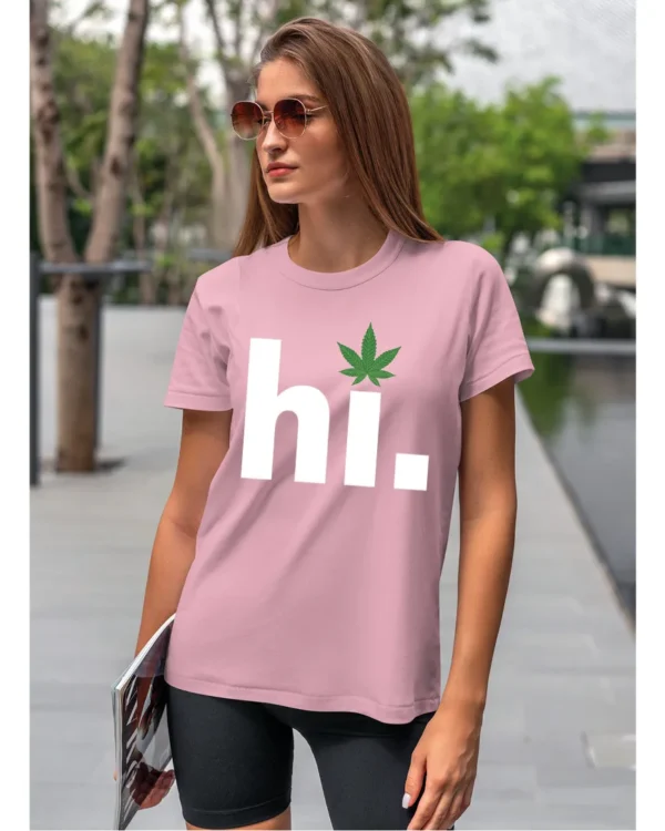 Koszulka Hi. pozytywny ziew natury – Unisex