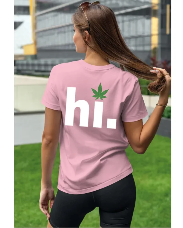 Koszulka Hi. pozytywny ziew natury – Unisex