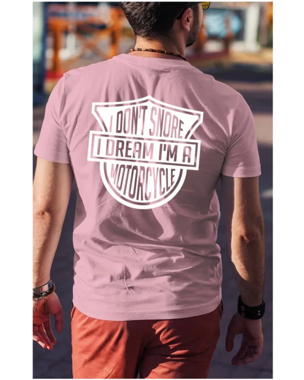 Koszulka I dont snore, I dream I’m a motorcycle – edycja White, Unisex