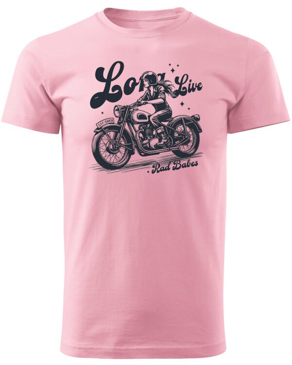 Koszulka Jazda, wolność, niezależność, „Long Live Rad Babes” – edycja Midnight, Unisex