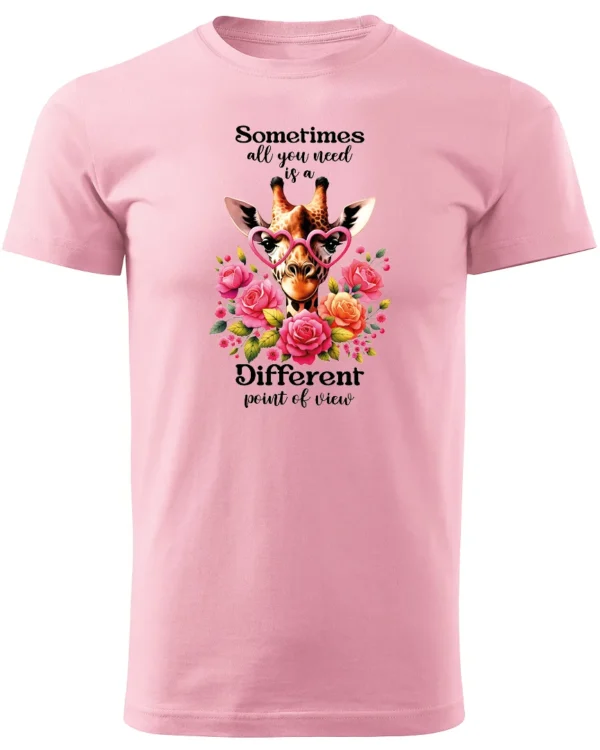 Koszulka Odkryj nowe spojrzenie, „Sometimes all you need is a different point of view” – Unisex