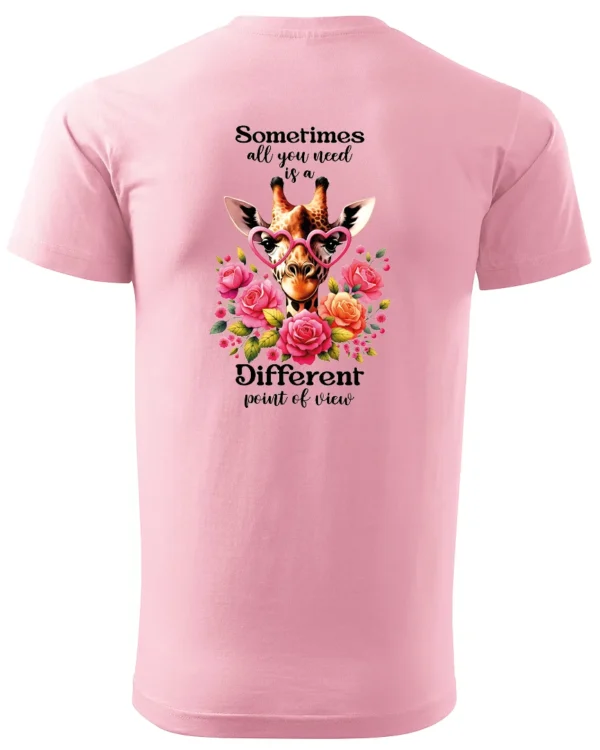 Koszulka Odkryj nowe spojrzenie, „Sometimes all you need is a different point of view” – Unisex