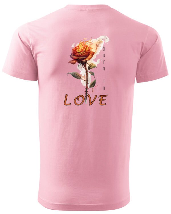 Koszulka Burn in Love <br>Romantyczny płomień - Unisex, dla niego
