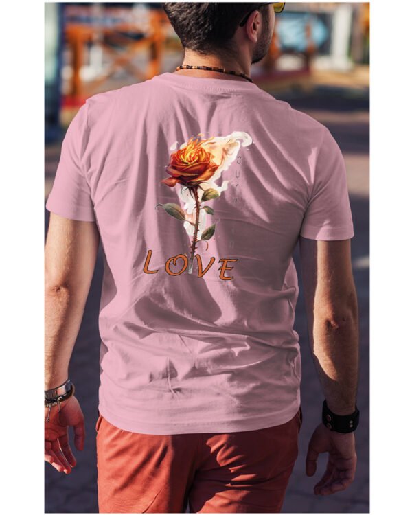 Koszulka Burn in Love <br>Romantyczny płomień - Unisex, dla niego