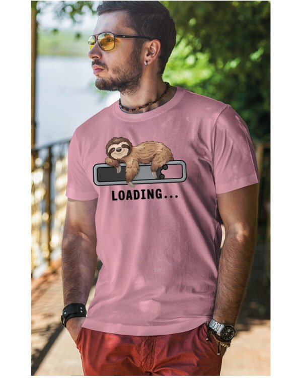 Koszulka Loading Leniwiec <br>Ładowanie energii - Unisex, dla niego