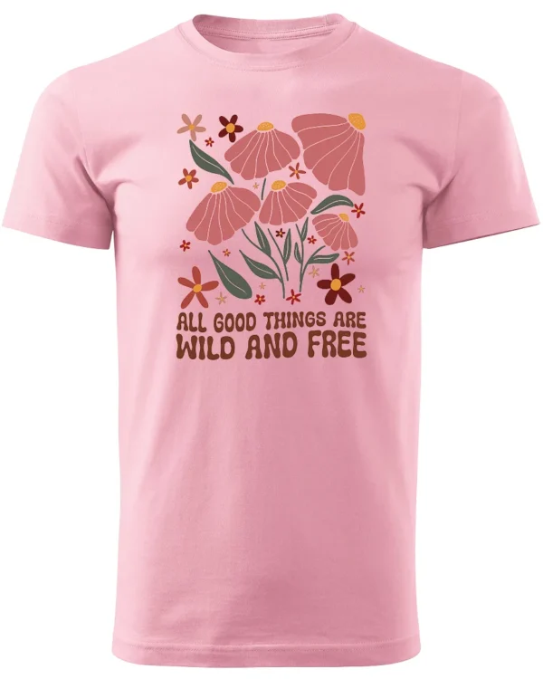 Koszulka Wild and Free <br>Piękno natury - Unisex, dla niej