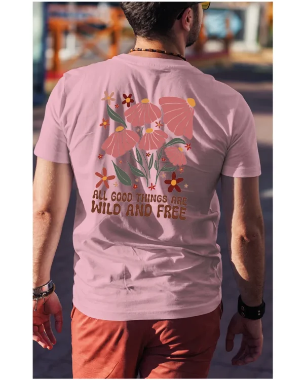 Koszulka Wild and Free <br>Piękno natury - Unisex, dla niego