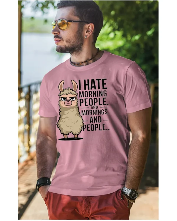 Koszulka I Hate Mornings <br>And people - Unisex, dla niego