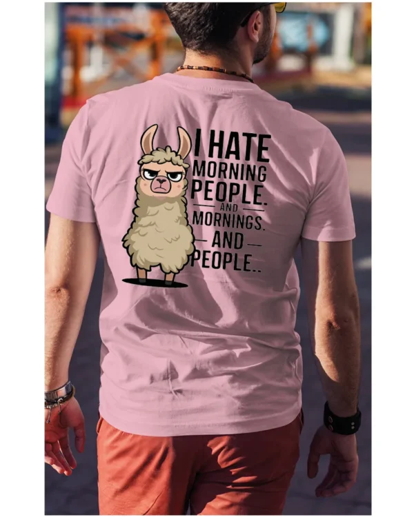 Koszulka I Hate Mornings <br>And people - Unisex, dla niego