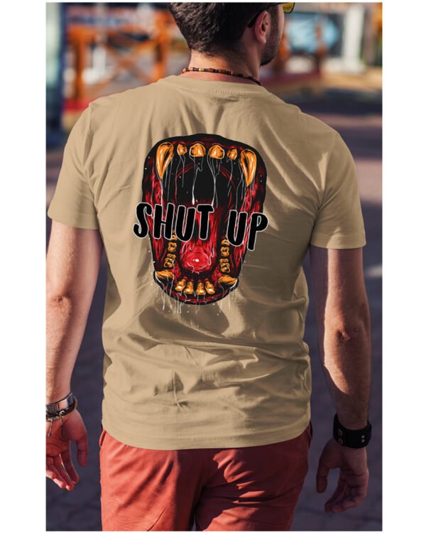 Koszulka unisex napis “Shut up”, dla niego – wybierz kolor!