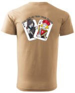 Koszulka unisex napis “God save me from false friends”, dla niej – wybierz kolor!