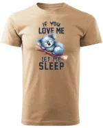Koszulka Śpiąca koala, "Let me sleep" - Unisex