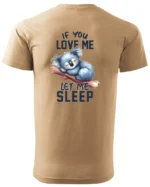 Koszulka Śpiąca koala, "Let me sleep" - Unisex