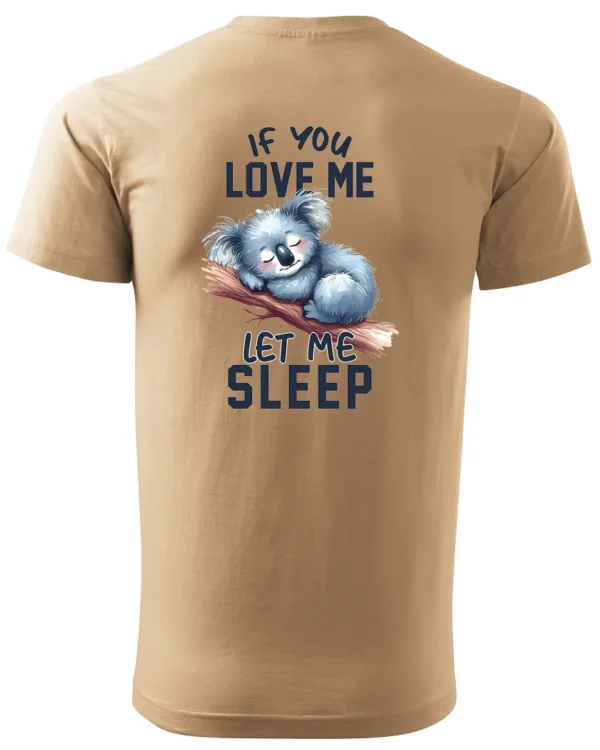 Koszulka Śpiąca koala, "Let me sleep" - Unisex