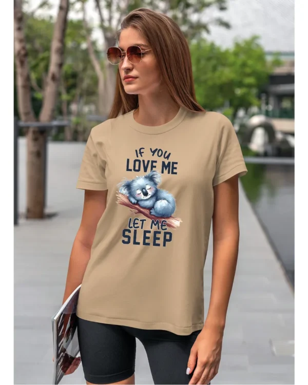 Koszulka Śpiąca koala, "Let me sleep" - Unisex
