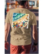 Koszulka Plaża, fale i klapki UNISEX