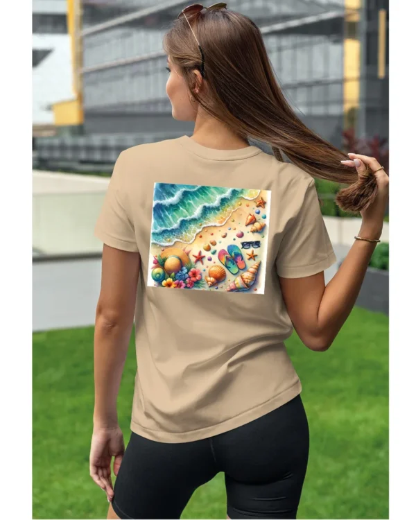 Koszulka Plaża, fale i klapki UNISEX
