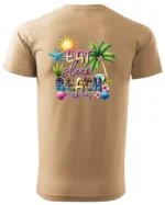 Koszulka Plażowy styl życia <br>jedz, śpij, plażuj, powtarzaj - Unisex, dla niego