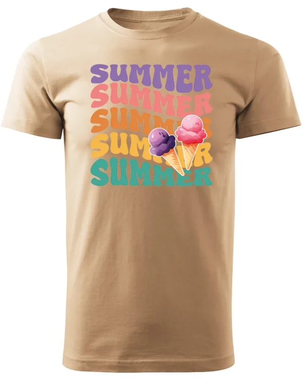 Koszulka Lato pełne smaku <br>delektuj się słodkimi chwilami - Unisex, dla niego
