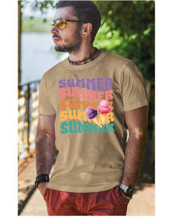 Koszulka Lato pełne smaku <br>delektuj się słodkimi chwilami - Unisex, dla niego