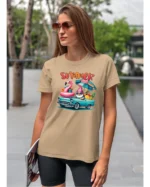 Koszulka Lato pełne radości <br>wyrusz w podróż do przygód - Unisex, dla niej