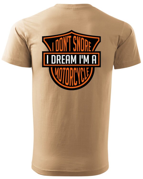 Koszulka I dont snore, I dream I’m a motorcycle – edycja Midnight, Unisex