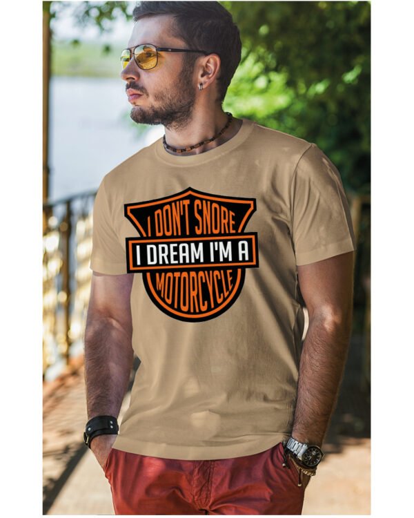 Koszulka I dont snore, I dream I’m a motorcycle – edycja Midnight, Unisex
