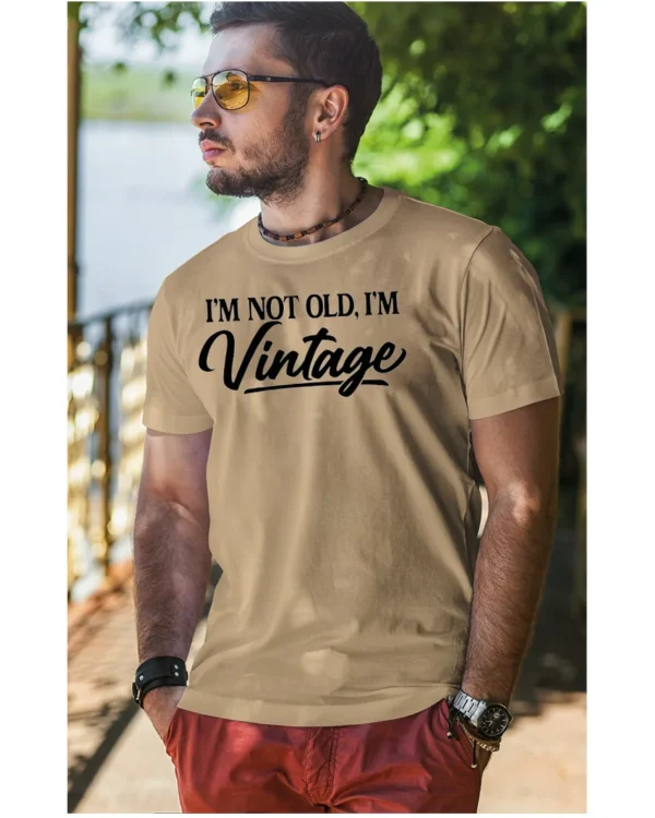 Koszulka Styl retro na co dzień, „I'm not old, I'm vintage” – edycja Midnight, Unisex