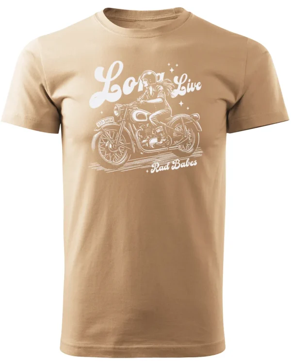 Koszulka Jazda, wolność, niezależność, „Long Live Rad Babes” – edycja White, Unisex