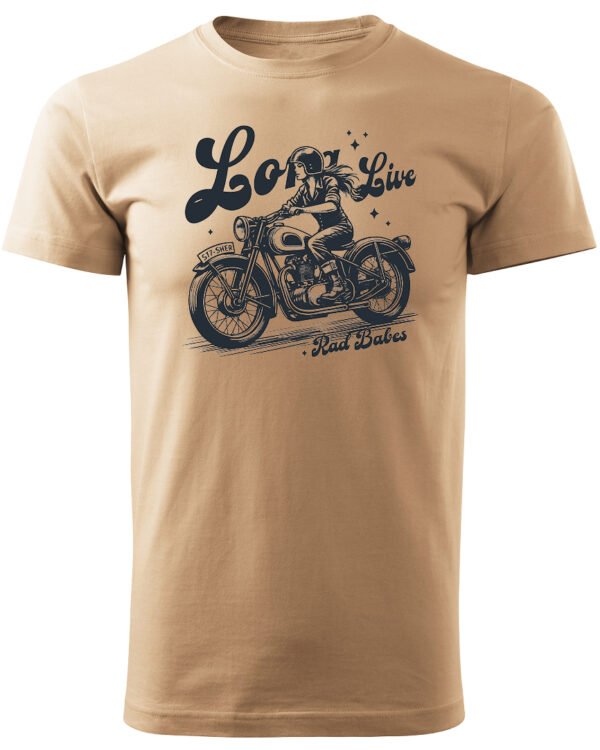 Koszulka Jazda, wolność, niezależność, „Long Live Rad Babes” – edycja Midnight, Unisex