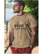Koszulka Znajdź chwilę na odpoczynek, „Break to recharge” – Unisex