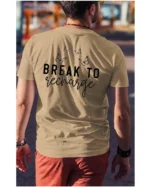 Koszulka Znajdź chwilę na odpoczynek, „Break to recharge” – Unisex