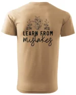Koszulka Rozwijaj się przez błędy, „Learn from mistakes” – Unisex