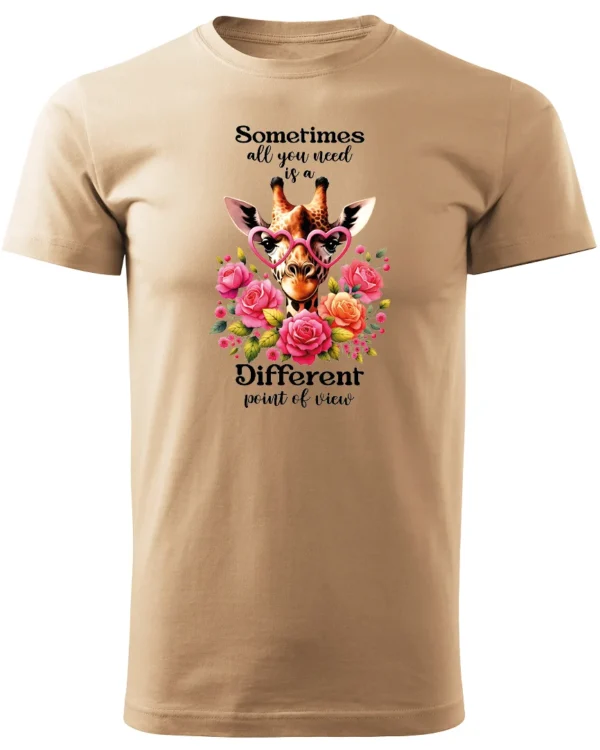 Koszulka Odkryj nowe spojrzenie, „Sometimes all you need is a different point of view” – Unisex