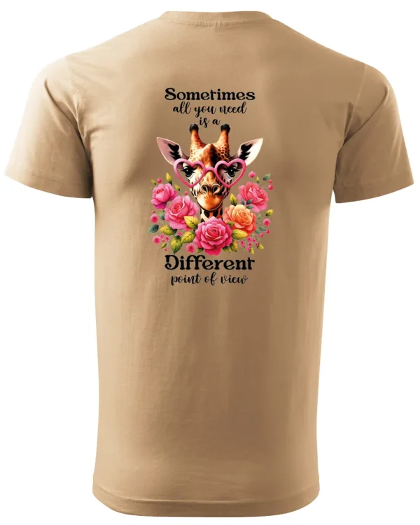 Koszulka Odkryj nowe spojrzenie, „Sometimes all you need is a different point of view” – Unisex