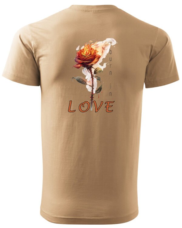 Koszulka Burn in Love <br>Romantyczny płomień - Unisex, dla niego