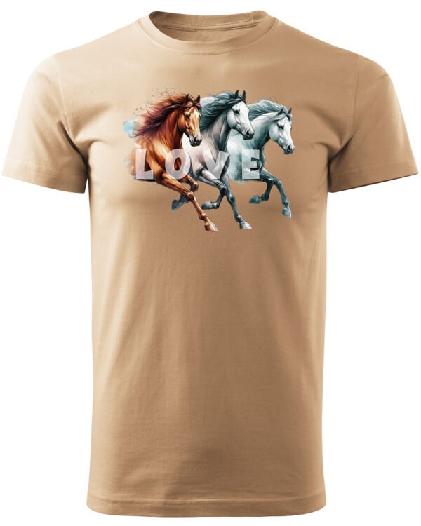 Koszulka Miłość w Galopie <br>Konie i wolność - Unisex, dla niego