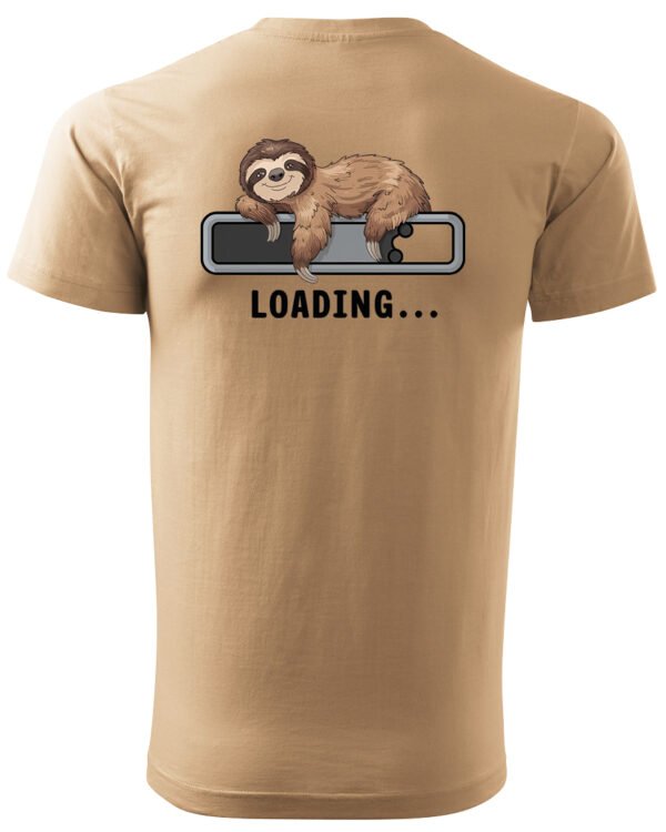 Koszulka Loading Leniwiec <br>Ładowanie energii - Unisex, dla niego