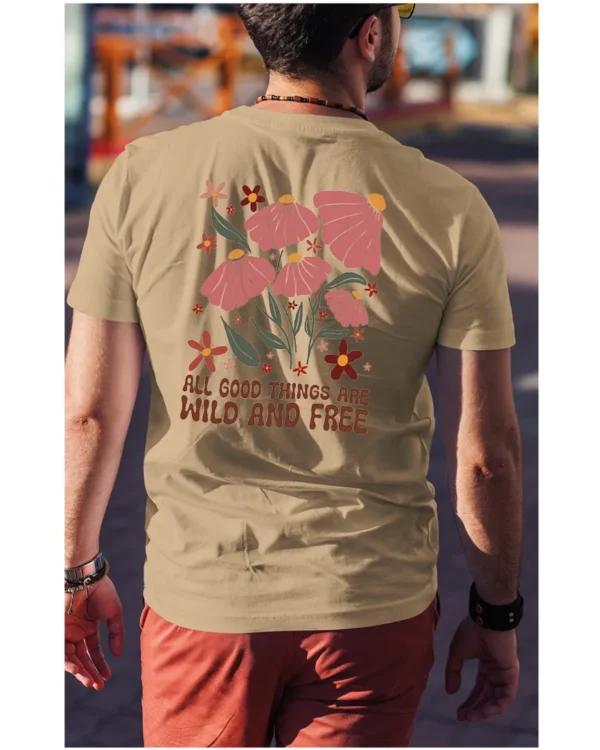 Koszulka Wild and Free <br>Piękno natury - Unisex, dla niego