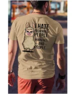 Koszulka I Hate Mornings <br>And people - Unisex, dla niego