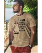 Koszulka I Hate Mornings <br>And people - Unisex, dla niego