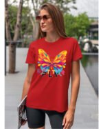 Koszulka unisex motyl “Better fly”, dla niej – wybierz kolor!
