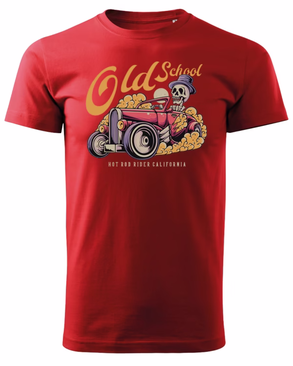 Koszulka unisex vintage samochód "Hot rod", dla niej – wybierz kolor!
