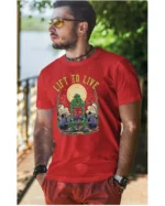 Koszulka unisex "Fitness z zombie, trenuj by przeżyć", dla niego – wybierz kolor!