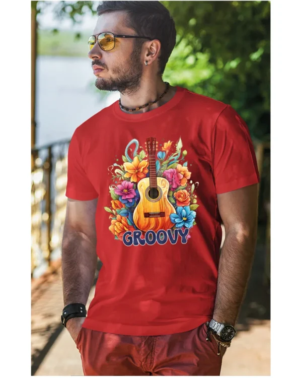 Koszulka unisex "Odlotowa gitara – brzmienie, które unosi", dla niego – wybierz kolor!